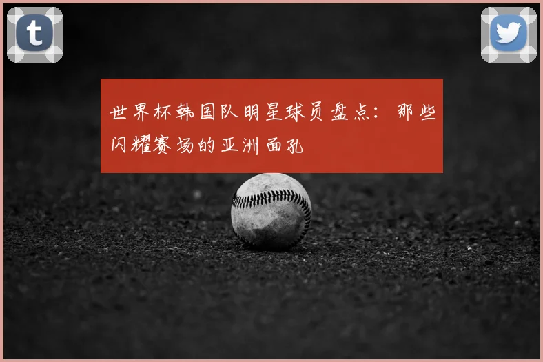 世界杯韩国队明星球员盘点:那些闪耀赛场的亚洲面孔